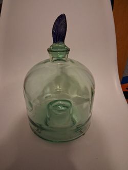 Vintage hand-blown glass fly, wasp, or bee catcher trap