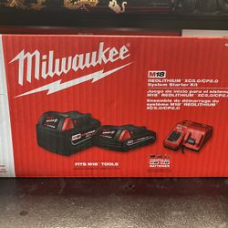 Milwaukee M18 RedLithium XC5.0/CP2.0 System Starter Kit