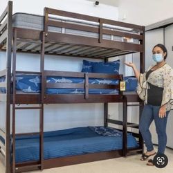 Triple Bunk Bed $39 Down No Credit Needed 
