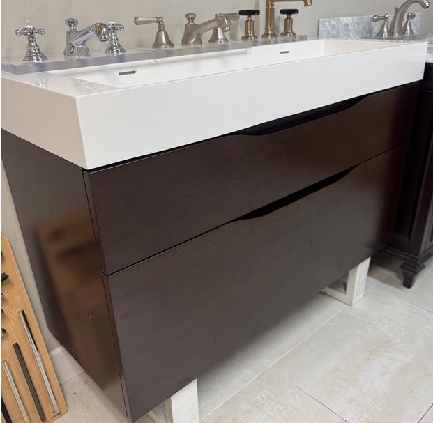 Madeli Bolano 48" Double Vanity w/ Integrated Trough Sink Top