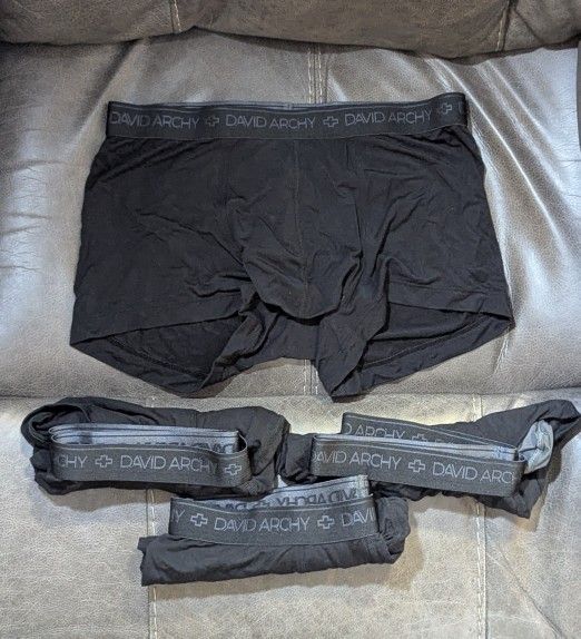 David Archy | Men's Small Micro-Modal Boxer Briefs | 4-Pairs