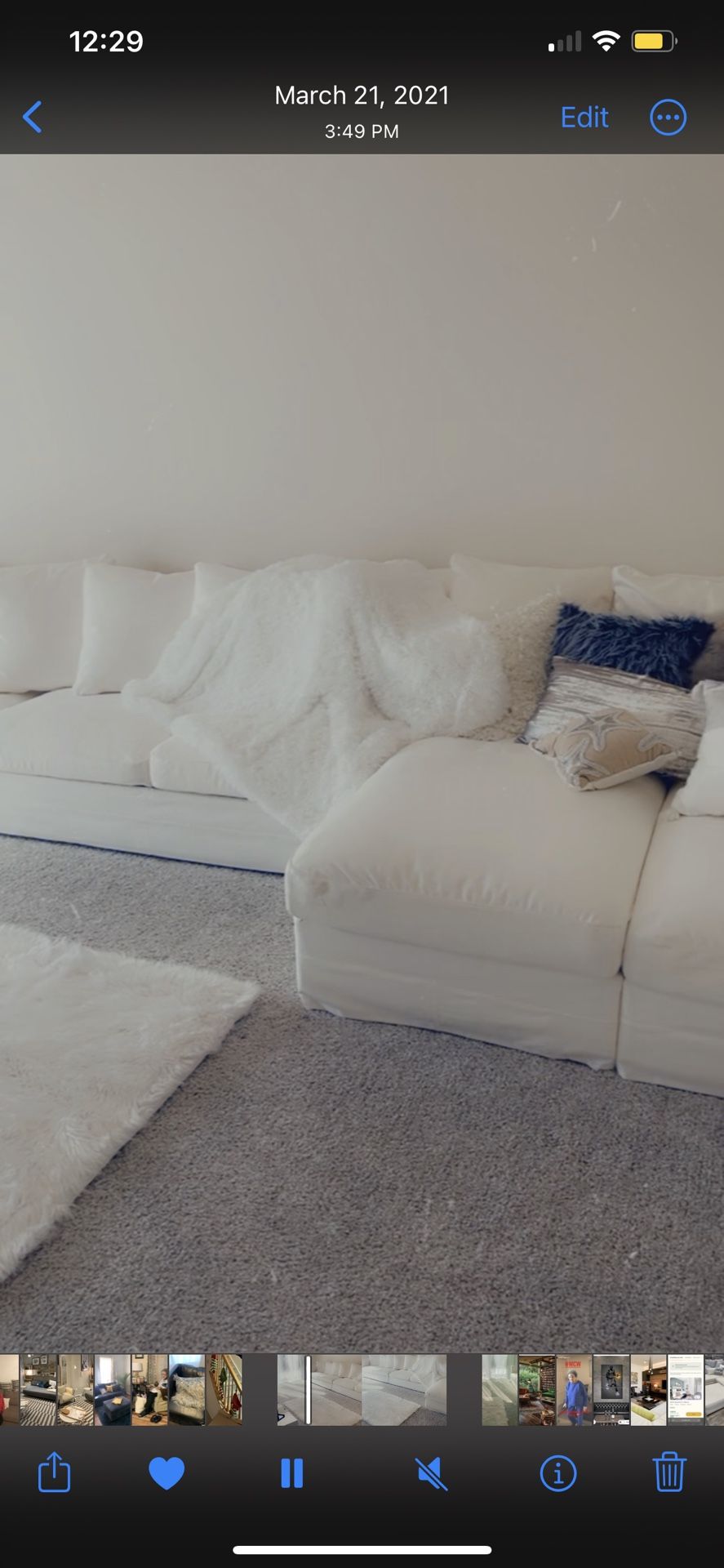 REALLY LIKE NEW!! Double Chase With Sleeper Sectional MUST GO