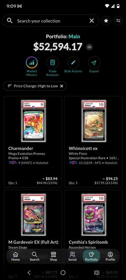 Whole collection 25 slabs 100+ pokemon cards worth grading or trades in my favor