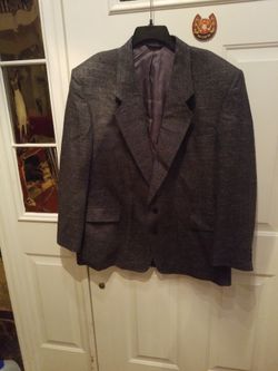 Light Jacket,  Gray,  Size XL, Wool. 