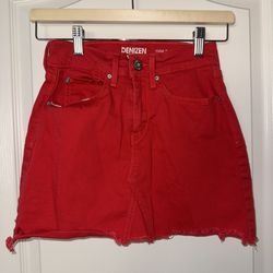 Denizen Levi’s Red Mini Denim Skirt