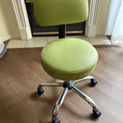 Rolling Stool with Backrest