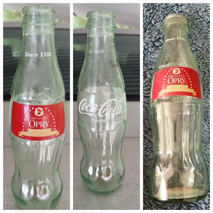 Grand Ol Opry 80th Anniversary Commemorative Glass Coke Bottle Collectors Edition