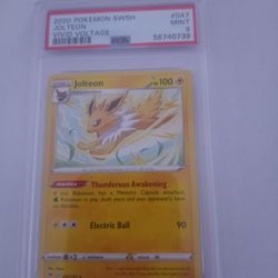 Pokemon Jolteon Vivid Voltage Psa 9