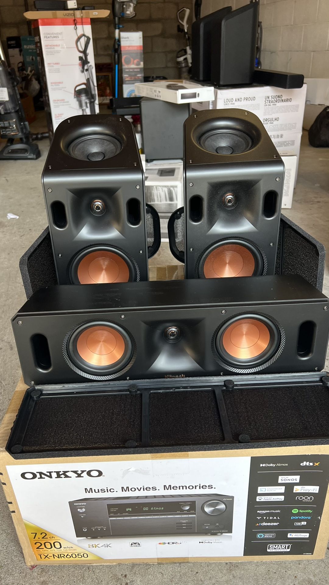 Klipsch reference cinema dolby atmos 5 1 4 system open box for sale