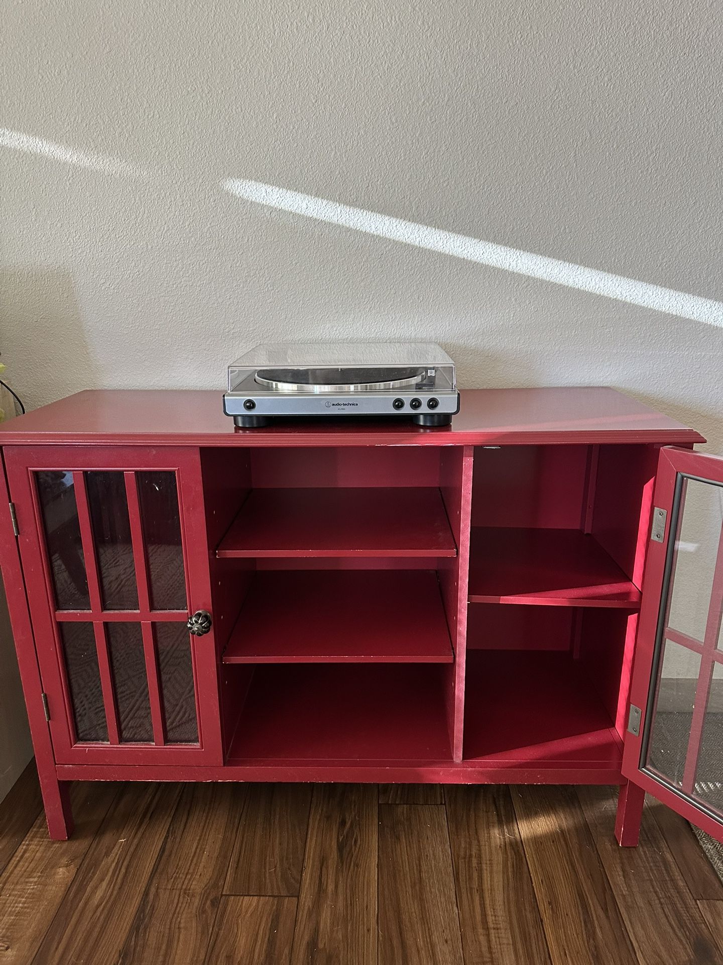 Target- red TV stand- Windham 2 Door Cabinet with Shelves - Threshold
