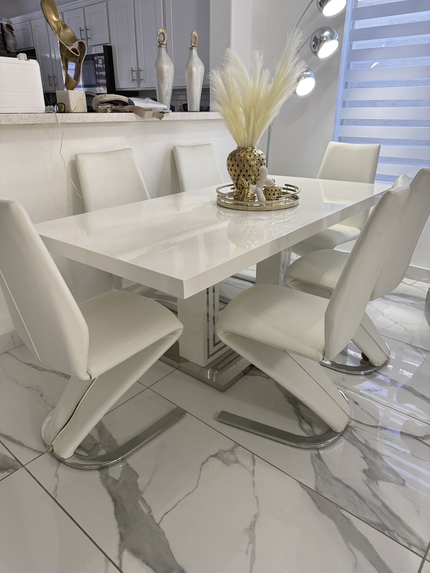 Dining table with four chairs