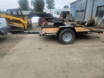 1987 Ditch Witch 6000gvw flat bed tilt trailer