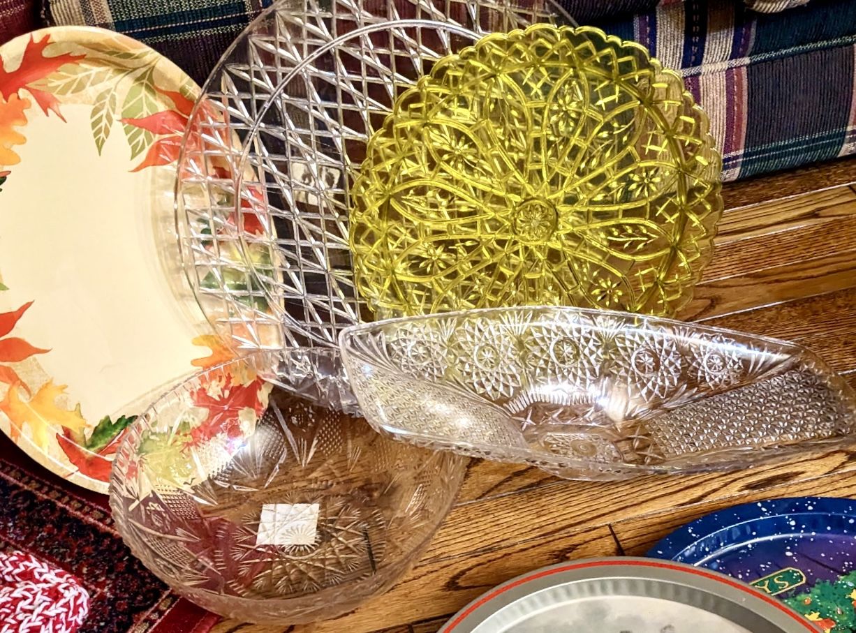 Assorted Serving Dishes: Platters, Trays and Bowls