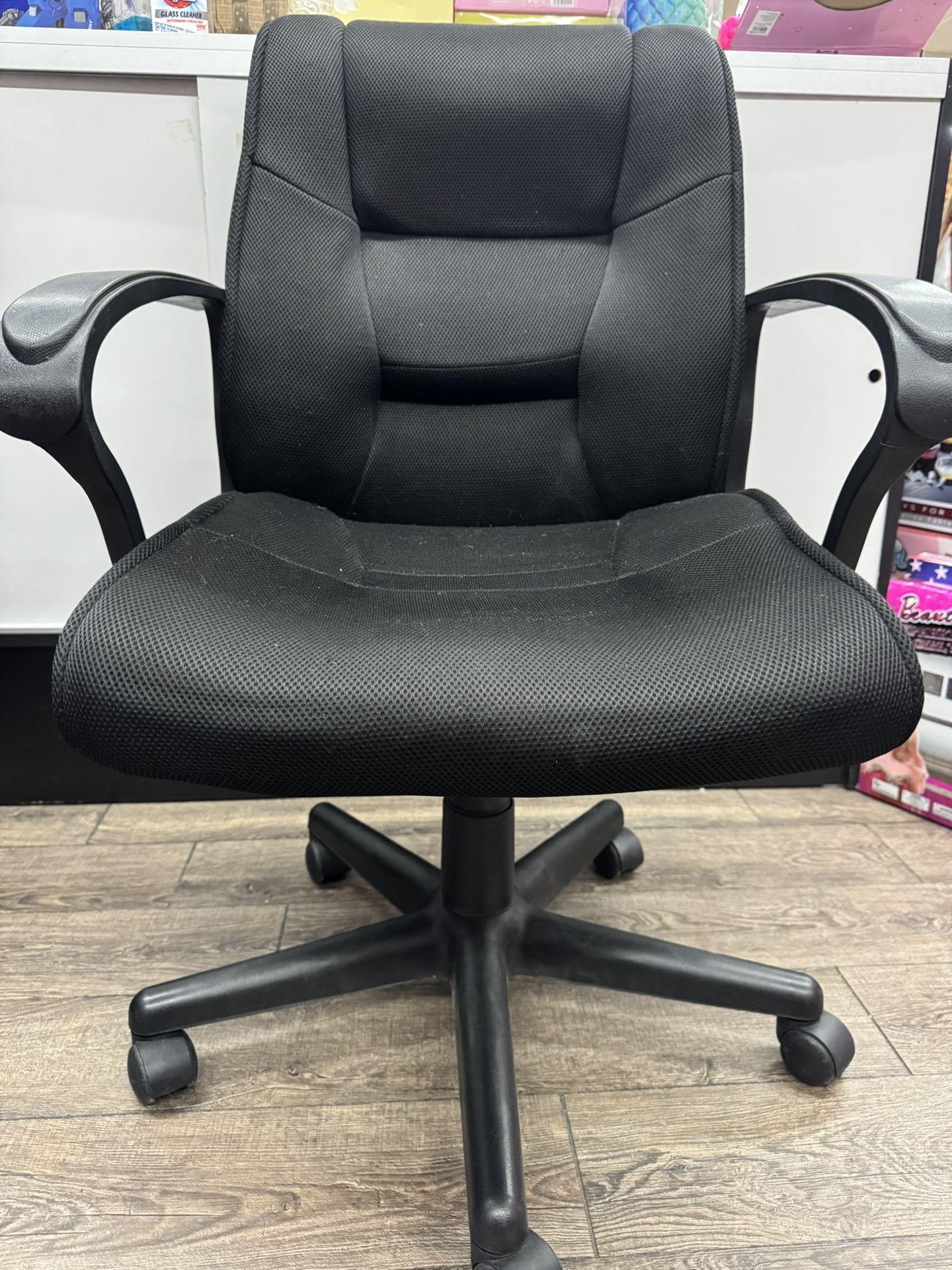 Used Black Adjustable Office Chair 