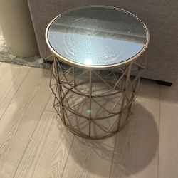 Glass Top Side Table