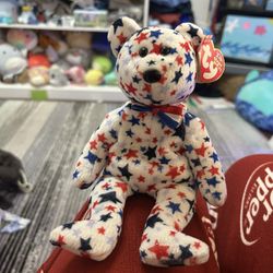 For Sale: Ty Beanie Baby “Red, White & Blue” — July 4, 2002 Edition