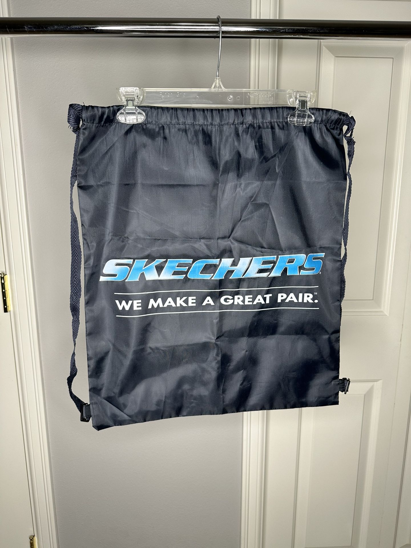 Skechers We Make a Great Pair Drawstring Cleats Shoes Training Workout Cinch Bag