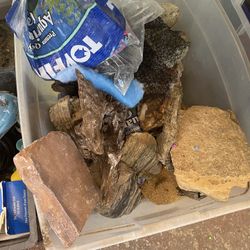 Whole Tub Of Supply's For Fosh Tank Or Aquarium 