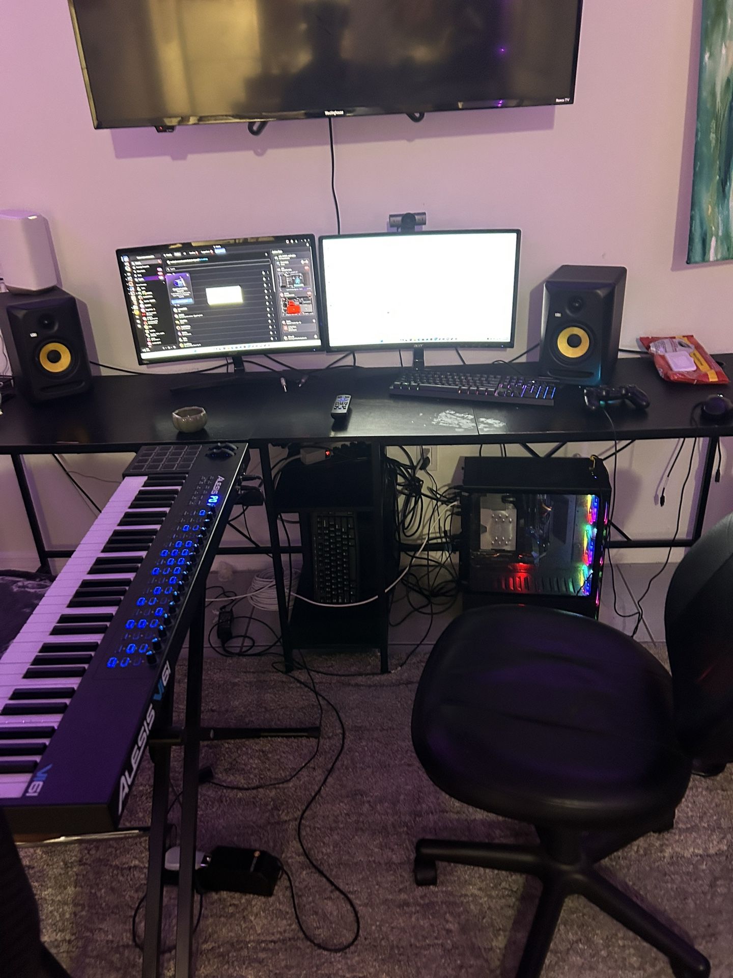 Full Gaming PC Setup – i7-8700K / GTX 1660 Ti / 32GB RAM / Dual 144Hz Monitors – Ready to Use