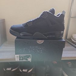 Air Jordan 4 Retro Black Cat Men's Size 13 New