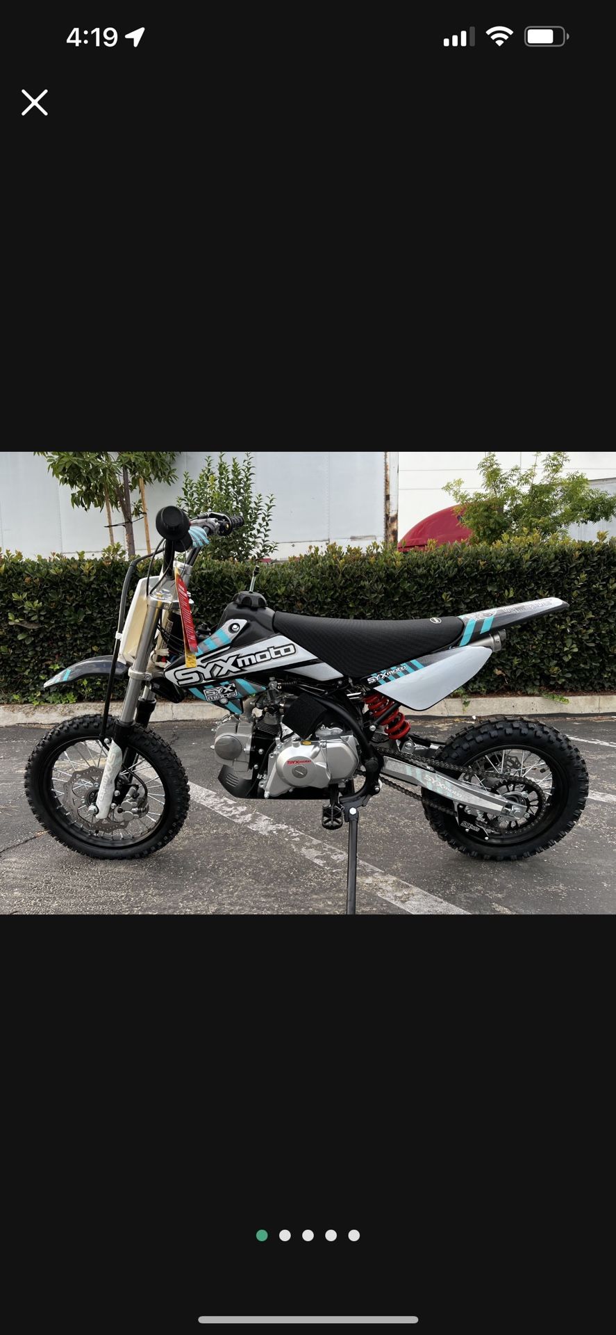 125cc Fully Automatic Dirt Bike $1199 Out The Door 