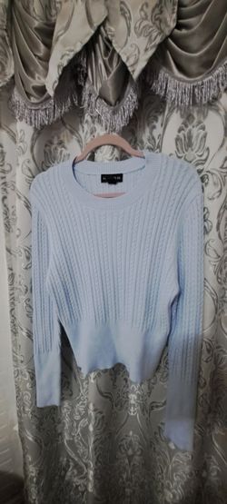 Arden B. Cable Knit Sweater Size XL - Light Blue