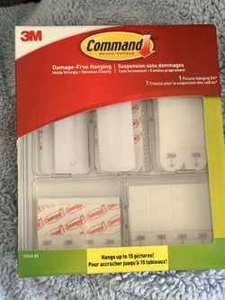 Command Damage-Free Picture Hanging Kit 17213-EF Wall Mount 16 Hooks Up to 15