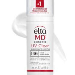 EltaMD UV Clear Face Sunscreen SPF 46, Oil Free Sunscreen with Zinc Oxide