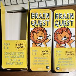 Like New: Brain Quest Question Decks For 5/6 Year Olds