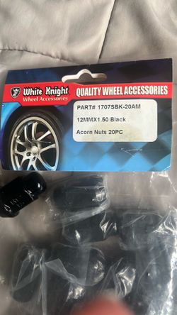 20 new 12mm x 1.50 black lug nuts