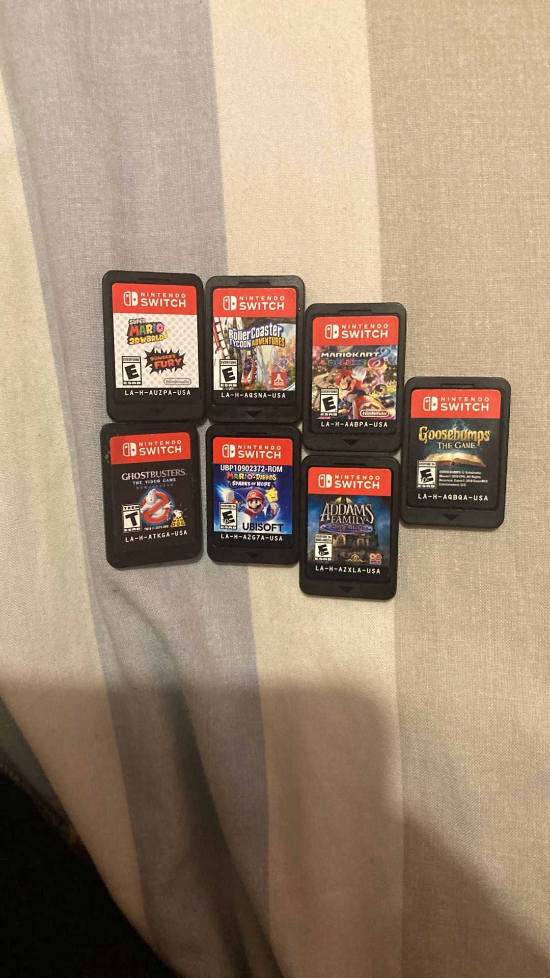 Nintendo switch games excellent condition