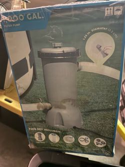 New Pool Pump and pool accessories