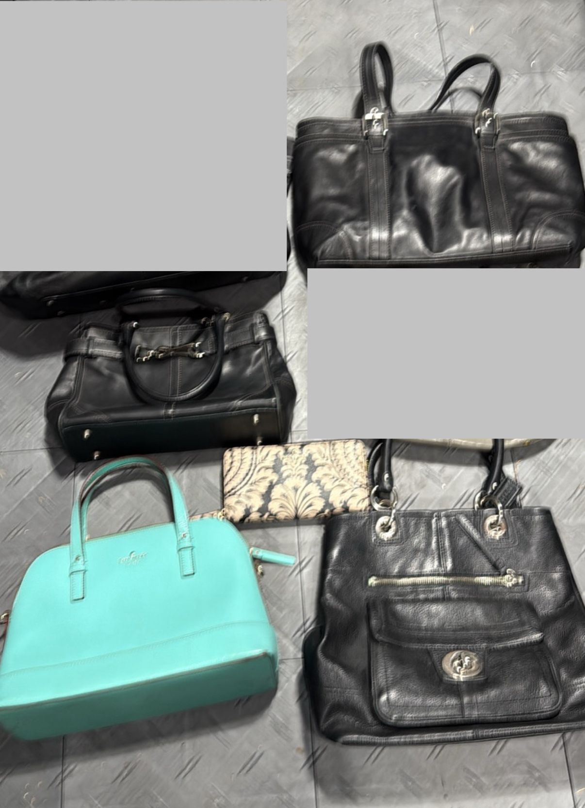 Assorted Coach And Kate Spade Handbags And Wallets