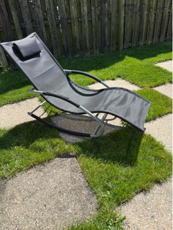 Patio rocker recliner chair