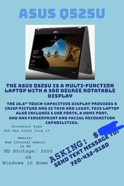 Asus Q525U Laptop For Sale