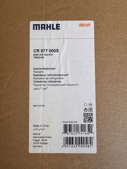 MAHLE / BEHR radiator (part # CR 877 000S) — specifically made for a BMW X3 F25