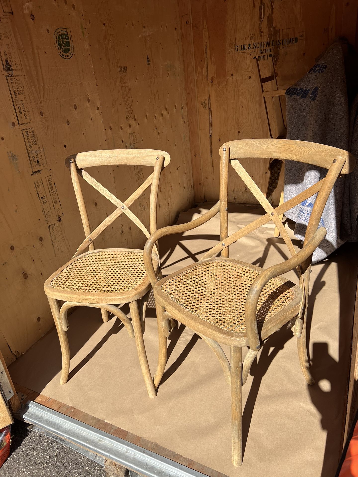Moving sale: Restoration Hardware chairs