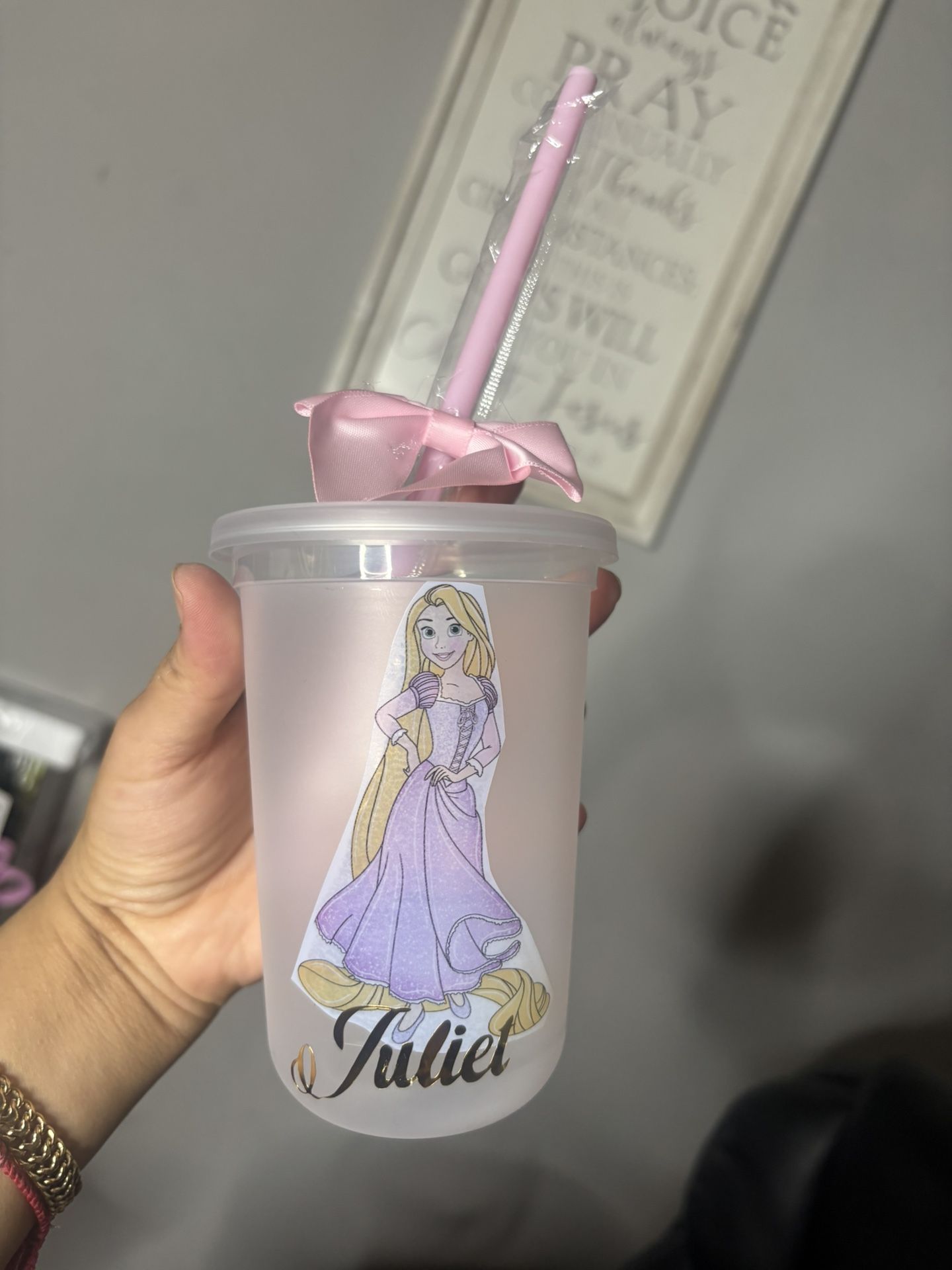 Disney Princess Customized Cups Princess Party Favors Ariel Princess Snow White