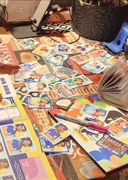 Panini stickers looking to trade.
