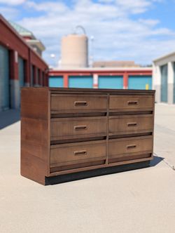 Vintage Mid Century 6 Drawer 'Spacemates' Dresser by Morris of California, c1960s