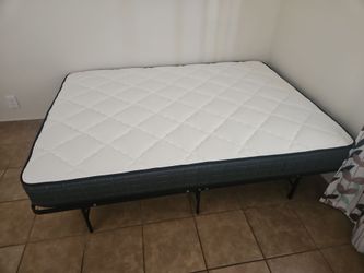 Full size mattress and bed frame