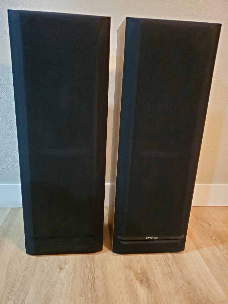 Kenwood JL-505 140W 3 Way Speakers/Vintage/Antique/Collectible/Kenwood/Speakers