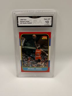 1986 Michael Jordan Rookie Reprint GMA 10