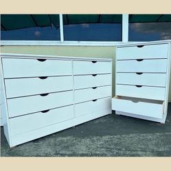 5 and 8 drawers dresser / Cajoneras / Five and eight drawers dresser