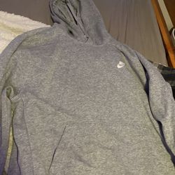 Grey men’s nike hoodie L