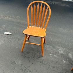 3 Wooden Chairs And Complete Bow Flex