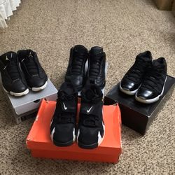 Lot Of 4 Shoes Air Jordan 11, Air Jordan 13 Low Top , Air Jordan 13, Nike Air DT Max 96