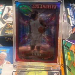 🔥 JAMES HARDEN /5 – 198 TOPPS CHROME 2025 – SUPER RARE 🔥Ssp