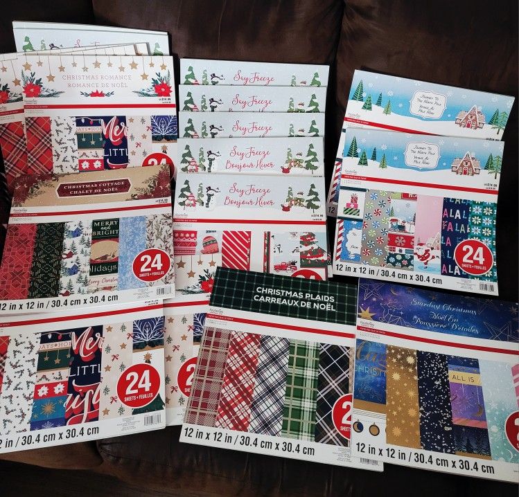 HOLIDAY π SCRAPBOOK PAPER SETS