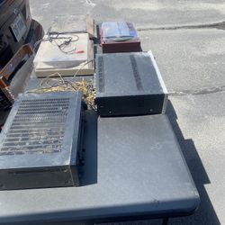 Lot Of Vintage Receivers And Record Players 